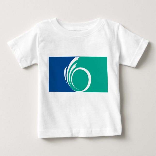 Baby T-Shirt with Flag of Ottawa, Canada (Vorderseite)