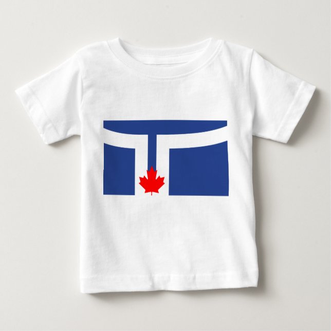Baby T-Shirt with Flag of Toronto (Vorderseite)