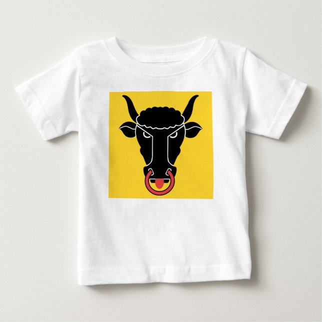 Baby T-Shirt with Flag of Uri, Switzerland (Vorderseite)