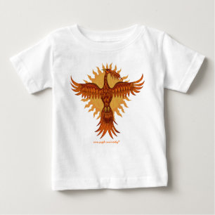 Baby-T - Shirtentwurf des Phoenix-Feuervogels Baby T-shirt