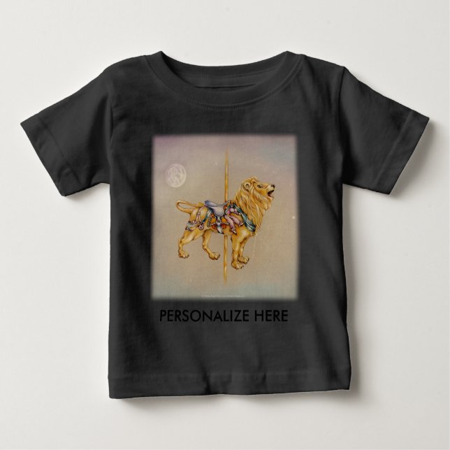 Baby T-Shirts - Carousel Lion SQ (Vorderseite)