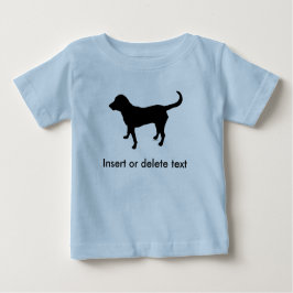 Baby-T - Shirtschwarz-Labrador-Silhouette Baby T-shirt