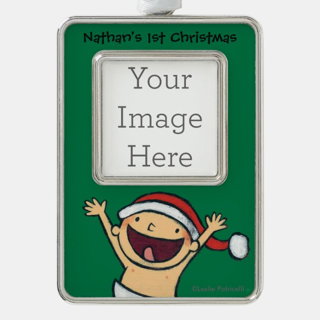 Baby-Tanzen Leslie Patricellis in der Rahmen-Ornament Silber (Vorderseite)