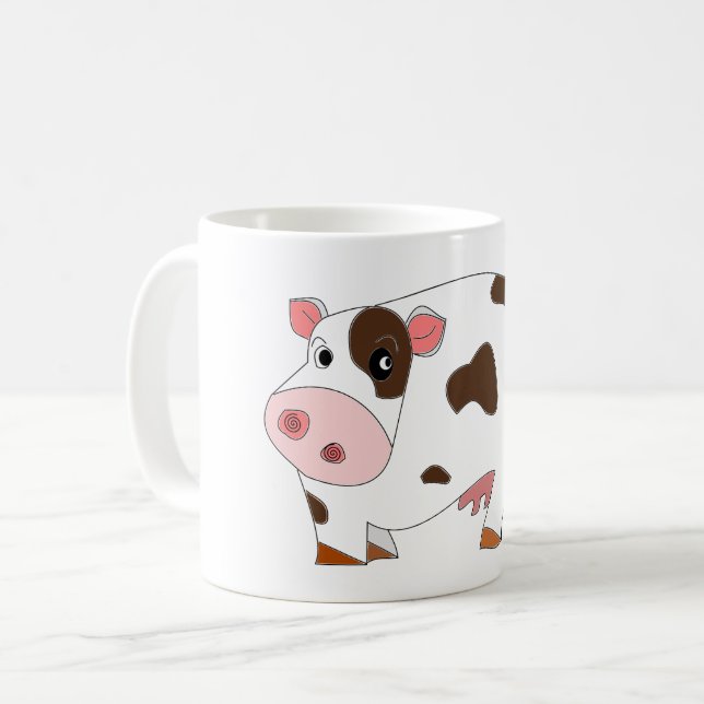 Baby-Tasse mit Happy Cow Kaffeetasse (Vorderseite Links)