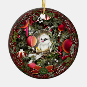 Baby-Taube Keramik Ornament