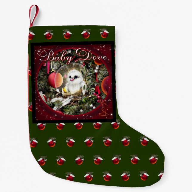 Baby-Taube Kleiner Weihnachtsstrumpf (Vorderseite)