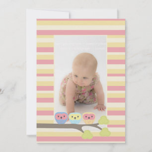 Baby Taufe Christening Pink Dolphin Foto Einladung