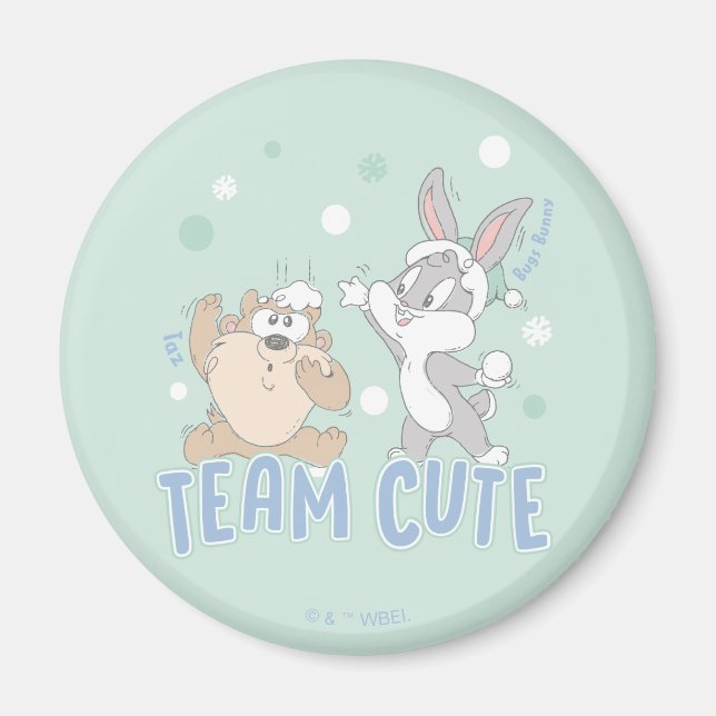 Baby TAZ™ & BUGS BUNNY™ Team Niedlich Magnet (Vorne)