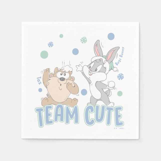 Baby TAZ™ & BUGS BUNNY™ Team Niedlich Serviette (Vorderseite)