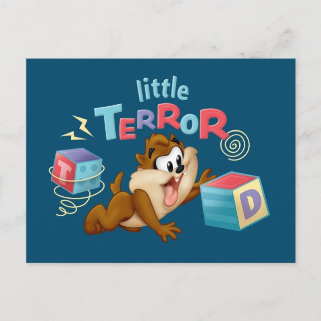 Baby TAZ™ | Little Terror Einladungspostkarte (Vorderseite)