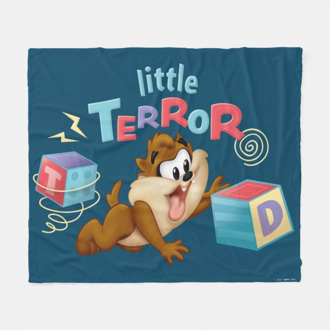 Baby Taz | Little Terror Fleecedecke (Vorderseite (Horizontal))