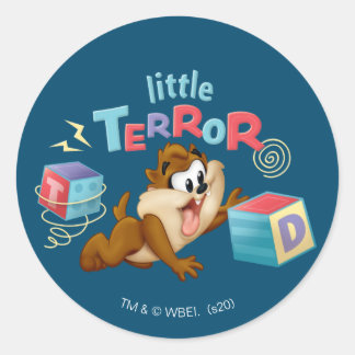 Baby TAZ™ | Little Terror Runder Aufkleber