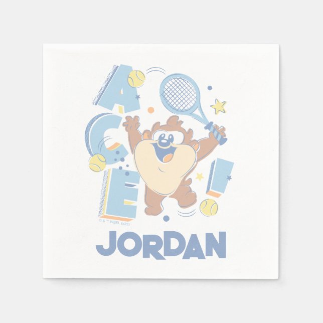 Baby TAZ™ Tennis Ace! Serviette (Vorderseite)