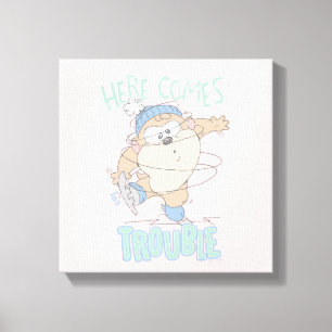 Baby TAZ™ Winter Ice Skaten Leinwanddruck