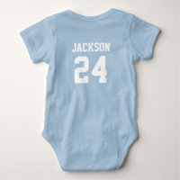 Baby Team Jersey Nummer und Monogramm