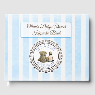 Baby & Teddy Bear Baby Showbook Keepake Gästebuch
