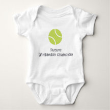 Baby-Tennisbodysuit Wimbledon-Meisters niedlicher