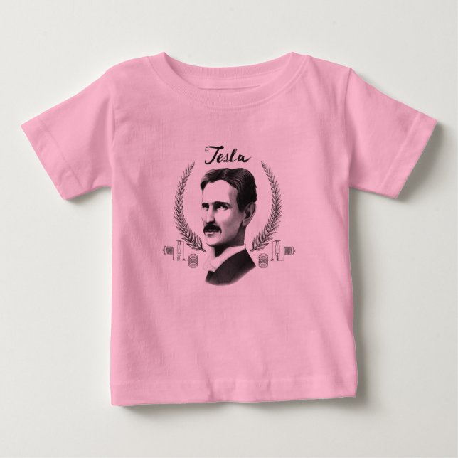 Baby Tesla Bio Baby T-shirt (Vorderseite)