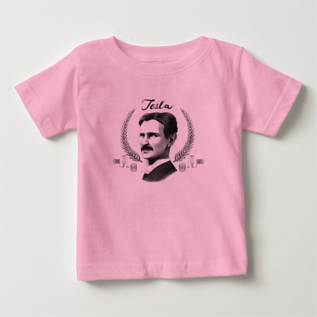 Baby Tesla Bio T-shirt (Vorderseite)