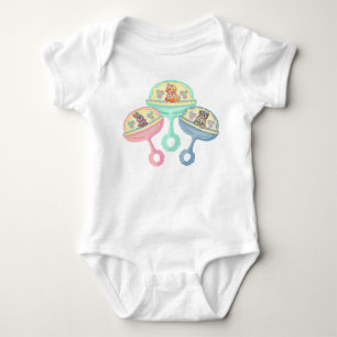Baby-Tier-Rassel-Body Baby Strampler