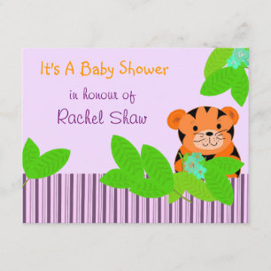 Baby Tiger Baby Shower Einladung