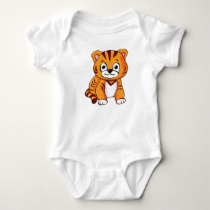 Baby-Tiger-Cartoon-65660 Baby Strampler