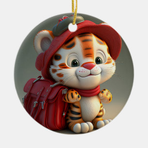 Baby Tiger Cartoon-76775 Keramik Ornament