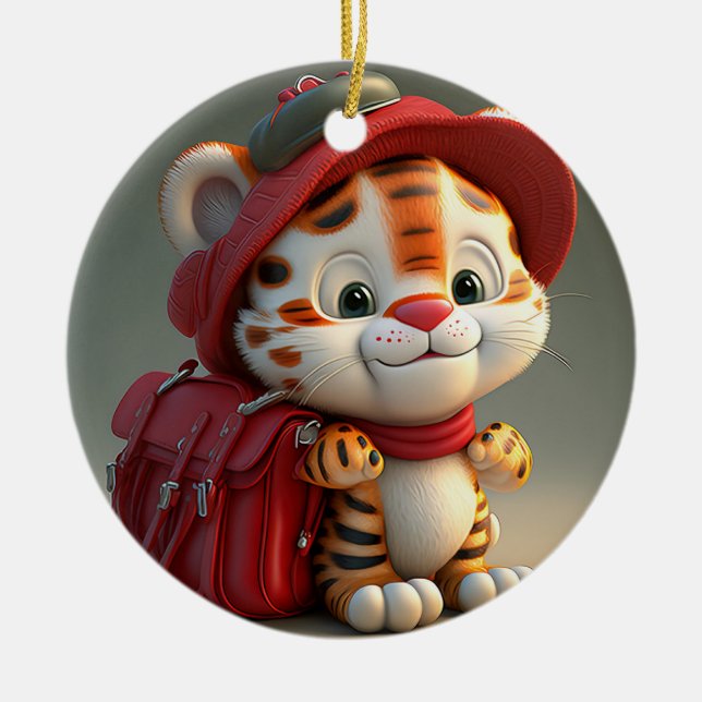 Baby Tiger Cartoon-76775 Keramik Ornament (Vorne)