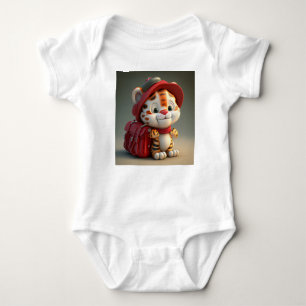 Baby Tiger Cartoon-76775 Strampler