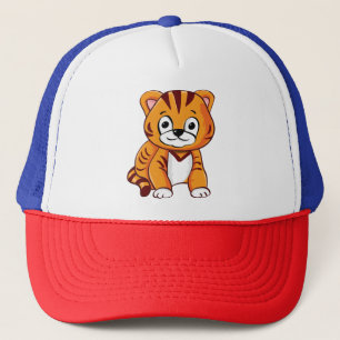 Baby Tiger Cartoon Truckerkappe