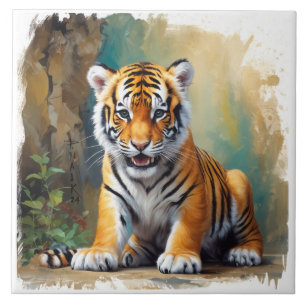 Baby Tiger Fliese
