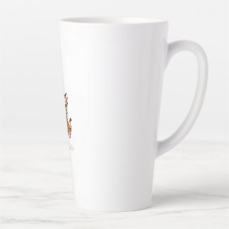 🐯Baby-Tiger-Kunst mit rosa Schmetterlingen - Milchtasse