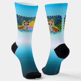 Baby Tiger "Kunst von Kindern" Socken