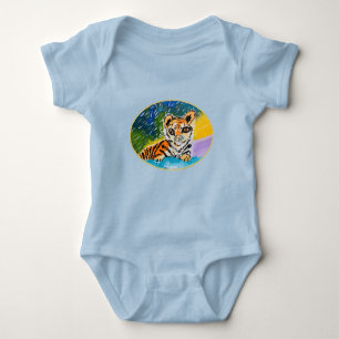 Baby Tiger "Kunst von Kindern" Strampler