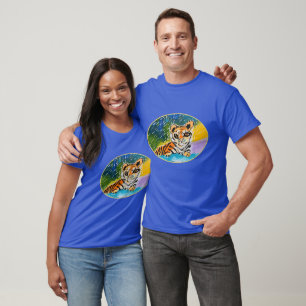 Baby Tiger "Kunst von Kindern" T-Shirt