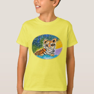 Baby Tiger "Kunst von Kindern" T-Shirt