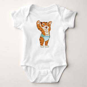 Baby Tiger mit Underpants Baby Strampler