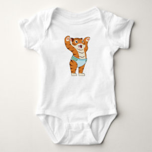 Baby Tiger mit Underpants Strampler