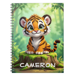 Baby Tiger Niedlicher Cartoon Kids Kinderzimmer Notizblock