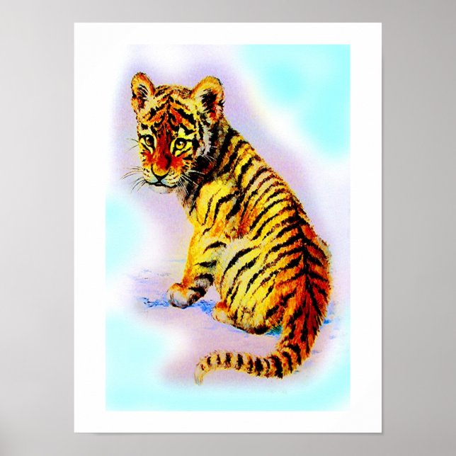 Baby Tiger Poster (Vorne)
