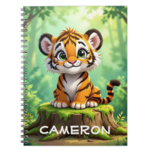 Baby-Tiger | Süße Cartoon-Kinderzimmer-Kunst