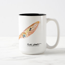 Baby-Tintenfisch-Tasse Zweifarbige Tasse