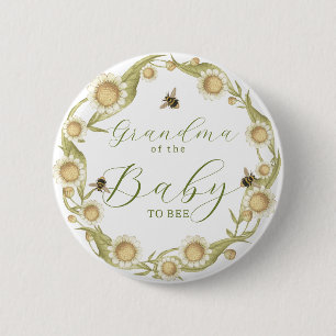 Baby to Bee Baby Shower Familienmitglied Button