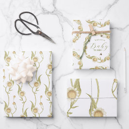 Baby to Bee Custom Daisy Chain Geschenkpapier Set