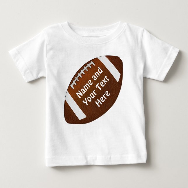 Baby to Kleinkind Personalisiert Football Jerseys Baby T-shirt (Vorderseite)