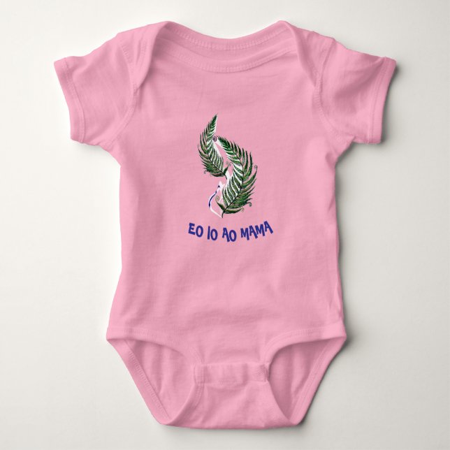 Baby Toddler Bodysuit New Zealand Aotearoa Fern  Baby Strampler (Vorderseite)