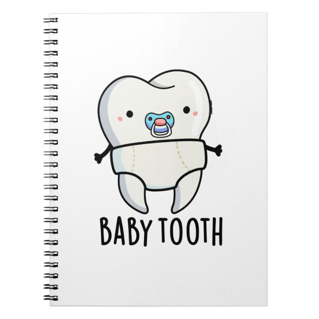 Baby Tooth Funny Teeth Pub Notizblock (Vorderseite)
