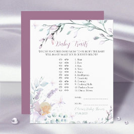 Baby-Tracks | Baby Showspiel Wasserfarbe Blume