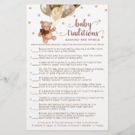 Baby Traditionen rund um den World Game Teddy Bär