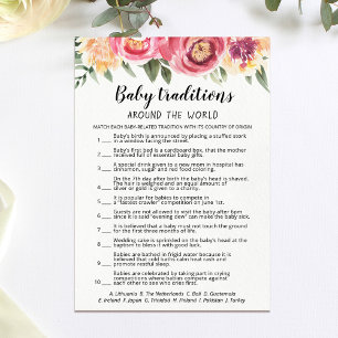 Baby Traditions Spiel Baby Shower Party Card Einladung